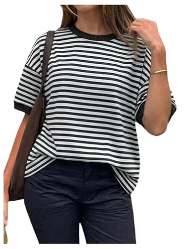 SweatyRocks Women's Striped T Shirt