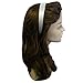 White 1 Inch Satin Hard Headband