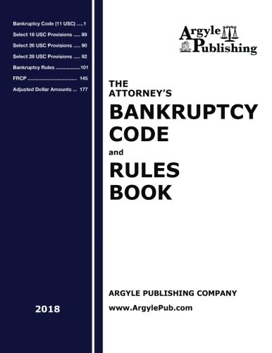 [B.E.S.T] 2018 Attorney's Bankruptcy Code and Rules Book<br />KINDLE