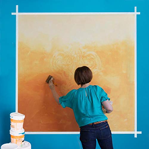 image for KIMCOME White Masking Tape  3 Pack, General Purpose Beige Painter's Ta