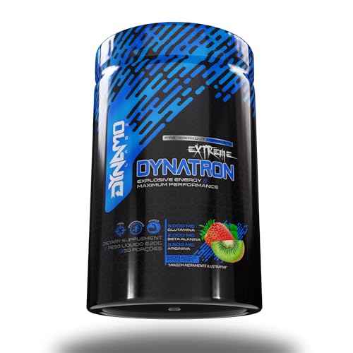 Dynatron Extreme Pré Treino Premium 630g - 25 Ativos, Alta Performance - Dynamo Labz (Morango com Kiwi)