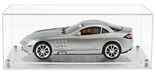 1:12 Scale Model Car Acrylic Display Case with a Modern Clear Base