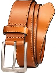 WOLFANT Men's 35mm Dress Casual Belt,100% Italian