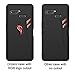 Orzero TPU Case for ASUS ROG Phone (Not fit for Rog Phone 2 2019) Soft Slim with RGB Logo Cutout Full Protection (Lifetime Replacement)-Matte Black