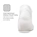 Feetures High Performance Ultra Light Cushion Ankle Sock - No Show Socks for Women & Men with Heel Tab - White, M (1 Pair)