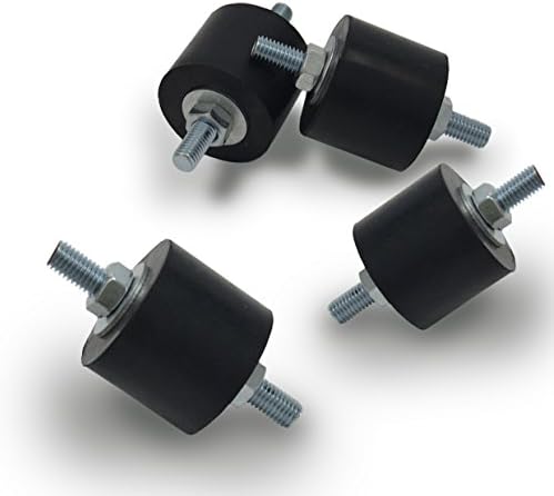 Anti-Vibration Rubber Isolator Mounts with Studs Shock Absorber, M8-1.25