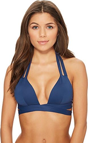 Vitamin A Swimwear Women's Adriana Wrap Halter Top Ink Ecolux 10