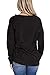 Unidear Women's Casual Puff Long Sleeve V Neck Criss Cross Tunic Pullover Tops with Banded Hem Black#3 XXL