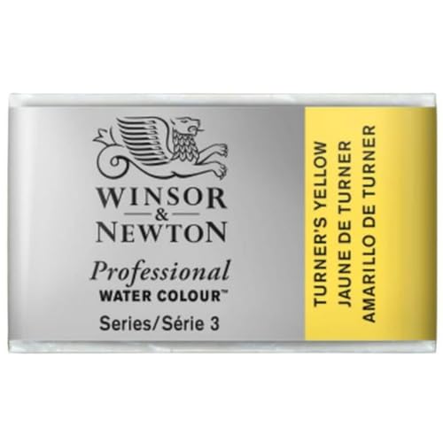 Winsor & Newton Aquarelle Professionnel - Peinture Aquarelle, Haute Luminosite, Resistante a la Lumiere, Qualite Archive, Godet, Couleur Jaune Turner