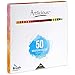 Artlicious - 50 Premium Distinct Watercolor Pencils for Adult Coloring Books - Bonus Sharpener - Color Names on Pencils