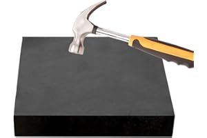 CHENTEC Rubber Bench Block Jeweler's Rubber Bench Block Rubber Stamping Block 6"x 6" (15CM x 15CM)