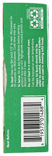 HAPPY TOT ORGANIC RAVIOLI LOVE MY VEGGIES BOWL, 4.5 OZ