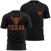 Texas Longhorn Shirts, Texas Shirt for Men, Front & Back, Austin Lonestar State Cowboy and Rodeo Fan T-Shirt