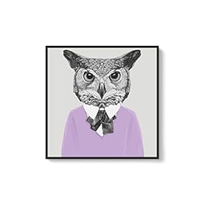 Framed Canvas Wall Art for Living Room, Bedroom Animal in Home Dress Canvas Prints for Home Decoration Ready to Hanging - 16x16 inches