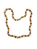 Raw Baltic Amber Adult Necklace- Raw Milk & Honey Color - 18 inches long - Anti-inflammatory - Natural Pain Relief for Carpel Tunnel, Arthritis, Sinus Pressure, Headaches and Migraines