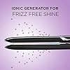 INFINITIPRO BY CONAIR 1 Inch Titanium Flat Iron; 1-inch Flat Iron with Extra-Long Plates; Rainbow finish