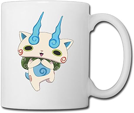 Cool Yo-kai Watch Komasan Ceramic Coffee Mug, Tea Cup | Best Gift For Men, Women And Kids - 13.5 Oz, White