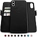 Dreem iPhone X Wallet Case, Magnetic Detachable Slim-Case, Fibonacci Luxury Vegan Leather, RFID Protection - Black