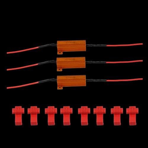 4 LED Turn Signal Load Resistor Blinker Fix 50W 6ohm