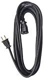 Coleman Cable 02210 16/2-Wire Gauge Vinyl Outdoor Extension Cord, 15-Foot, Black