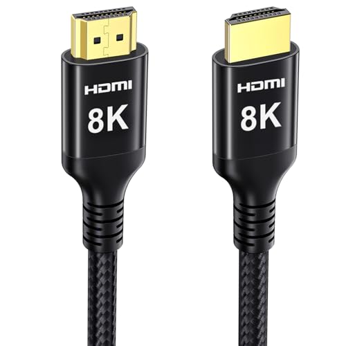 Etseinri 8K 4K HDMI 2.1 Kabel 20M, Geflochtenes 48Gbps High Speed HDMI Kabel 4K 240Hz 165Hz 120Hz 8K 60Hz eARC HDR10+ HDCP 2.3 Dolby Vision Kabel HDMI