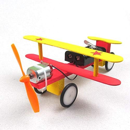 Dozenla Kids Children Electric Taxiing Science Experimental Toy DIY Science Model Toy Airplane Construction Kits