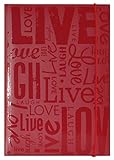 MCS 100 Pocket Big Max Embossed Live Laugh Love Album, Red (823358)