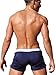 CAESER ARCHY Men's Swimming Trunks Boxer Brief Swimsuit,Navy Blue,US M/Asia XL(Waist:30