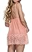 BMAKA Petite Size Lace Babydoll Lingerie Halter Chemise Dress for Women XL