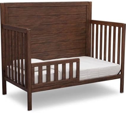 rustic oak crib