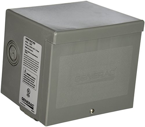 Generac 6341 50-Amp 125/250V Raintight Power Inlet Box with Spring-Loaded Flip Lid
