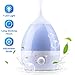 Janolia Cool Mist Humidifier, Ultrasonic Air Humidifier, with Essential Oil Tray, 7 Colors LED Night Light, for Home, Office, Yoga, Reading (1.3L)