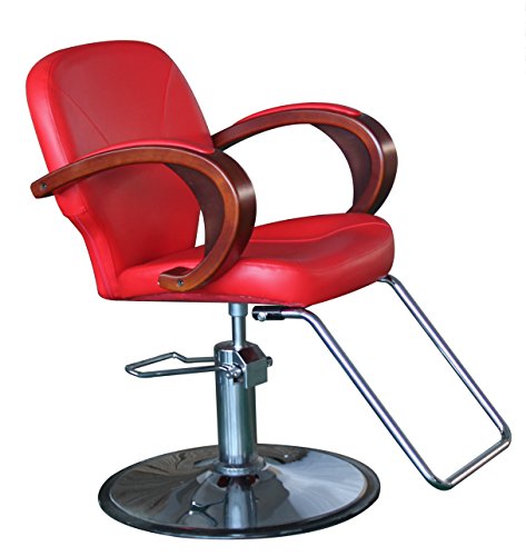 Eastmagic Beauty Salon Chair Stations Furniture Equipment (Red)