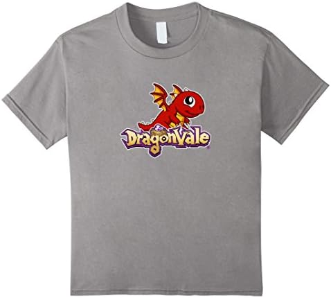 DragonVale: Baby Fire Dragon Logo T-Shirt - Kids 10 - Slate