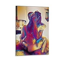 Couple Sex Erotic Abstract Art Aesthetic Poster for
