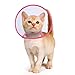PETBABA Cat Cone Collar, to Stop Licking, Recovery Elizabethan After Surgery, Clear Soft Neck E-Collar, Not Block Vision, for Kitten Puppy Dog Pet in Surgery Remedy - S in Rose