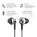 Wired Earphones Aoslen In Ear Headphones Noise Cancelling Earbuds Bass Stereo Sports Headsets with Microphone & Button Control & Volume Control For iPhone Android Etc - Silver