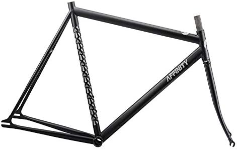 AFFINITY PURSUIT LOPRO Chromoly MD 54cm w/Fork-No Brake Hole Dark Gray Track, Messenger Frameset