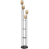 Lite Source Bess 71" High Dark Bronze 4-Light Torchiere Floor Lamp