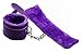 Happyjiu Handcuffs Ankle Bracelets SM Adult Plush PU Leather Bondage Fetish Handcuffs (purple)