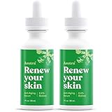 Asutra, Anti-Aging Serum, Retinol, Ultra Potent and Effective Skin-Enhancing, Hyaluronic Acid, Vitamin E, Wheat Germ, Aloe, and Jojoba, Two Bottle Value Pack, Two 1 Oz. Bottles