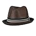 Men's Paper Woven Straw Fedora - Brown