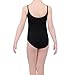 Arshiner Kids Girls Sweet Strappy Slim Rhinestone Solid Camisole Leotard,Size 160,Black