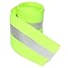Silver Reflective Tape Strip Sew Synth Fabric 3 Meters - Green