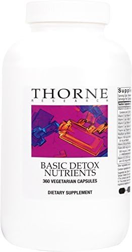 Thorne Research - Basic Detox Nutrients - Multi Vitamin-Mineral Supplement to Support Individuals with Environmental Toxicity - 360 Vegetarian Capsules by Thorne Research