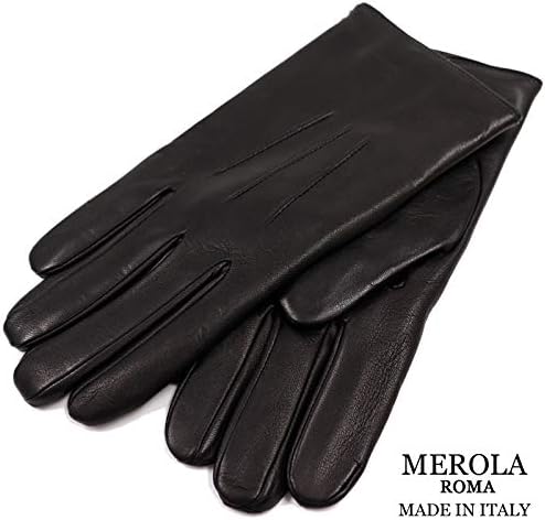 Amazon メローラ イタリア製 レザーグローブ メンズ 本革 手袋 ナパレザー イタリア製 革 グローブ Bt 7 黒xボルドー 手袋 通販