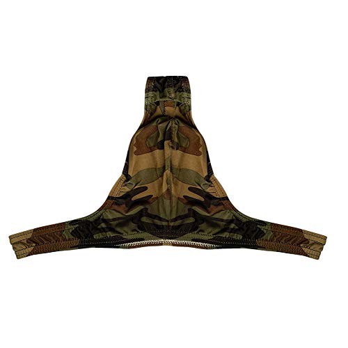 iZHH Sexy Underwear for Men Ultr-Thin Color Printing Man Low Waist U Convex Underpants