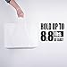 GSSUSA Large Paper Bags with Handles16x6x12 White 50Pcs, Kraft Paper Shopping Bags Bulk for Small Business, Valentines Day, Grocery, Boutique, Merchandise