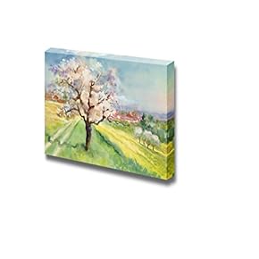 Canvas Prints Wall Art - Watercolor Landscape Collection - 12" x 18"