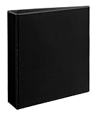 Avery 79692 Heavy-Duty View Binder, 2 Inch One-Touch Slant Rings, 540 Sheet Capacity, DuraHinge, Black
